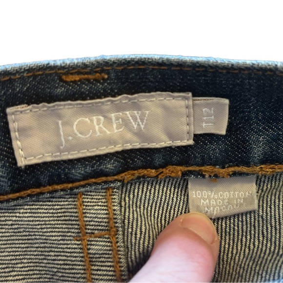 J.Crew Vintage Straight Demi-boot Button-Fly Denim Jean in Norgate Wash 12 Tall - Picture 7 of 9